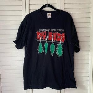 Hanging with my Buds 420 Novelty Graphic T shirt